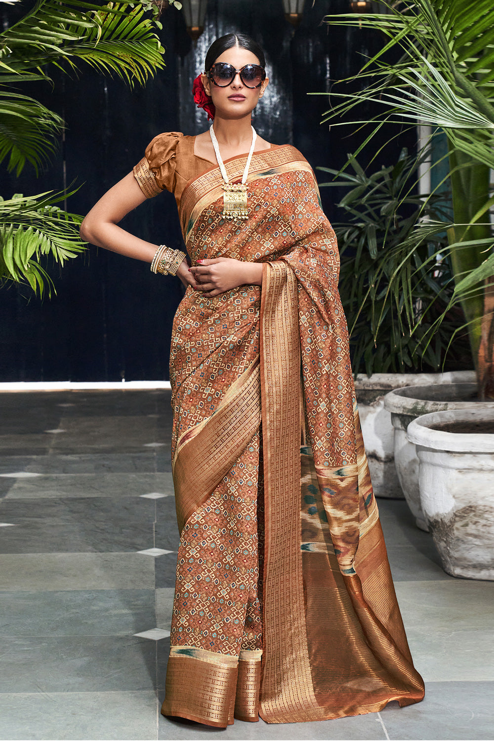 Shop Latest Bandhej Silk Saree For Online In India | Me99